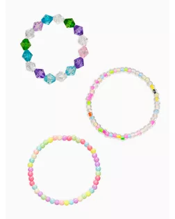 Браслет детский «Выбражулька», 3 шт. набор, бусины граненые, цветной арт. СМЛ-281285-1-СМЛ0010904733