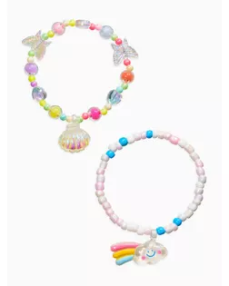 Браслет детский «Выбражулька», 2 шт. набор, жемчужина желаний, цветной арт. СМЛ-281287-1-СМЛ0010904735
