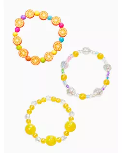 Браслет детский «Выбражулька», 3 шт. набор, фрукты, цветной арт. СМЛ-281292-1-СМЛ0010904742