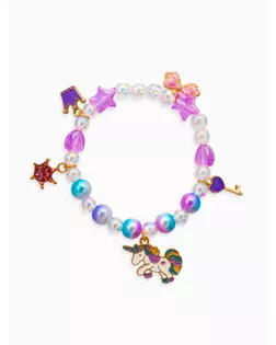 Браслет детский «Выбражулька», единорог, корона, бант, цветной арт. СМЛ-281299-1-СМЛ0010904751