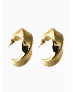 Серьги-кольца "Перекрученые", d=3см, цвет золото арт. СМЛ-282436-1-СМЛ0010904823