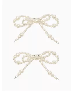 Обвес на штаны "Бантики", цвет белый в серебре арт. СМЛ-279791-1-СМЛ0010905939