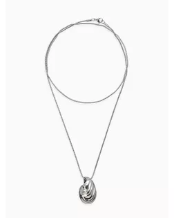 Кулон на цепочке "Ракушка", цвет серебро 75см арт. СМЛ-279795-1-СМЛ0010906106