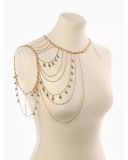 Бодичейн на тело "Аксельбант", цвет золото арт. СМЛ-282722-1-СМЛ0010906138