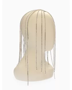 Украшение для волос "Дорожка страз", цвет белый в серебре арт. СМЛ-279867-1-СМЛ0010906332