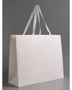 Пакет подарочный ламинированный горизонтальный «Белый», 48×39×16 см арт. СМЛ-281664-1-СМЛ0010919594