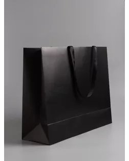 Пакет подарочный ламинированный горизонтальный «Черный», 48×39×16 см арт. СМЛ-281667-1-СМЛ0010919597