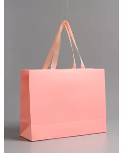Пакет подарочный ламинированный горизонтальный «Розовый», 32×25×11 см арт. СМЛ-281668-1-СМЛ0010919598