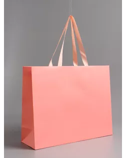 Пакет подарочный ламинированный горизонтальный «Розовый», 40×32×13 см арт. СМЛ-281669-1-СМЛ0010919599