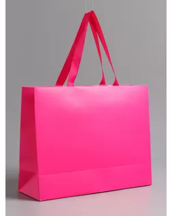 Пакет подарочный ламинированный горизонтальный «Фуксия», 32×25×11 см арт. СМЛ-281671-1-СМЛ0010919602