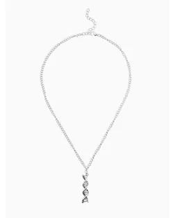 Кулон на цепочке "ДНК", цвет чернёное серебро арт. СМЛ-282864-1-СМЛ0010926496