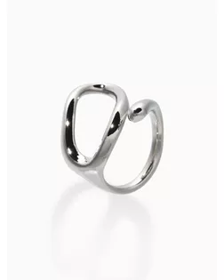 Кольцо медь "Витое", цвет серебро, безразмерное арт. СМЛ-283232-1-СМЛ0010936534