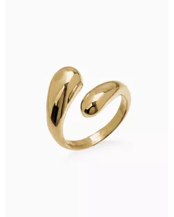 Кольцо «Капли БО», цвет золотой, безразмерное арт. СМЛ-282377-1-СМЛ0010936564