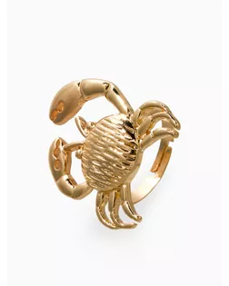 Кольцо "Краб", безразмерное, цвет золото арт. СМЛ-282614-1-СМЛ0010937077