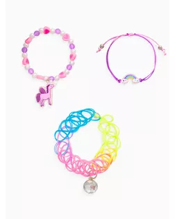 Набор детских браслетов «Выбражулька. Пегас», 3 шт. разноцветный арт. СМЛ-283008-1-СМЛ0010937178