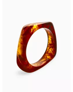 Браслет манжет акрил "Тренд", цвет коричневый арт. СМЛ-282670-1-СМЛ0010940635