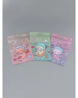 Пакет подарочный, с zip-lock застежкой, "Космическая история", 15х23 ± 1см МИКС арт. СМЛ-281692-1-СМЛ0010948522