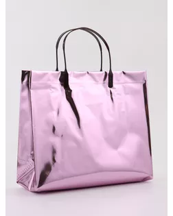 Пакет подарочный ПВХ, голография, розовый, пластиковая ручка, 26×22.5×10 см арт. СМЛ-281706-1-СМЛ0010949073