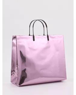 Пакет подарочный ПВХ, голография, розовый, пластиковая ручка, 32×28×11 см арт. СМЛ-281708-1-СМЛ0010949075