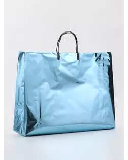 Пакет подарочный ПВХ, голография, голубой, пластиковая ручка, 44×33×12 см арт. СМЛ-281710-1-СМЛ0010949077