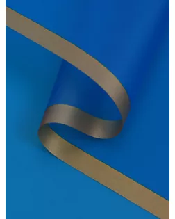 Пленка для цветов, "Бронзовая полоса", синяя, 57х57 см арт. СМЛ-283528-1-СМЛ0010949624