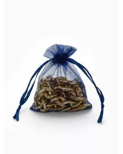 Набор мешочков подарочных 100шт. 7*9 см ( + - 1 см), цвет тёмно-синий (1716479) арт. СМЛ-281652-1-СМЛ0010949672