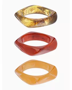 Набор 3 браслета манжета «Тренд», акрил, разноцветный арт. СМЛ-284027-1-СМЛ0010951637