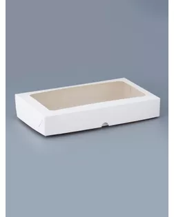 Коробка складная под белая, 26 х 15 х 4 см арт. СМЛ-281146-1-СМЛ0010953259