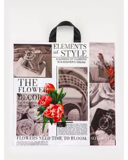 Пакет «Визуал», полиэтиленовый с петлевой ручкой, 42×45 см, 45 мкм арт. СМЛ-281048-1-СМЛ0010956054