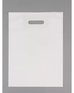 Пакет полиэтиленовый с вырубной ручкой, Белый 30-40 См, 60 мкм арт. СМЛ-282952-1-СМЛ0010958385