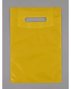 Пакет полиэтиленовый с вырубной ручкой, Желтый 20-30 См, 50 мкм арт. СМЛ-282955-1-СМЛ0010958398