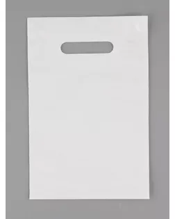 Пакет полиэтиленовый с вырубной ручкой, Белый 20-30 См, 60 мкм арт. СМЛ-282956-1-СМЛ0010958403