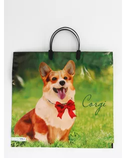 Пакет "Корги, полиэтиленовый, пластиковая ручка 37х35 см 90 мкм арт. СМЛ-281567-1-СМЛ0010958906