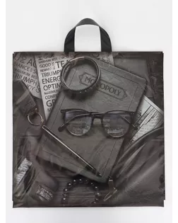 Пакет "Монополия", полиэтиленовый с петлевой ручкой, 38х42 см, 70 мкм арт. СМЛ-281102-1-СМЛ0010960225