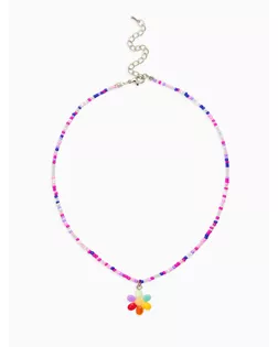 Бусы детские "Выбражулька" бисер, цветок,38 см, разноцветные арт. СМЛ-283533-1-СМЛ0010960596