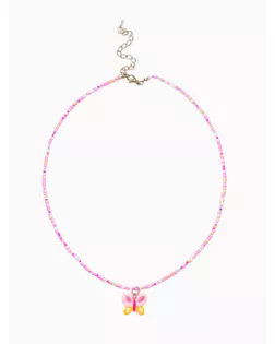 Бусы детские "Выбражулька" бисер, бабочка, 38 см, разноцветные арт. СМЛ-283534-1-СМЛ0010960597