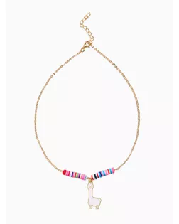 Бусы детские "Выбражулька" бисер, альпака, 41 см, белые в золоте арт. СМЛ-283784-1-СМЛ0010960622