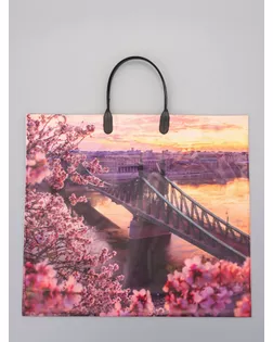 Пакет "Дунай", полиэтиленовый с пластиковой ручкой, 38 х 34 + 3 см, 90 мкм арт. СМЛ-282490-1-СМЛ0010962316