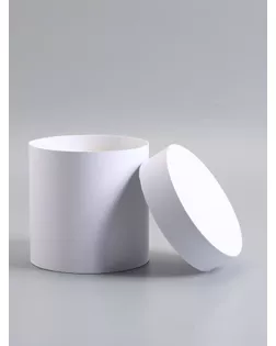 Шляпная коробка белая, 15 х 15 см арт. СМЛ-283647-1-СМЛ0010971129