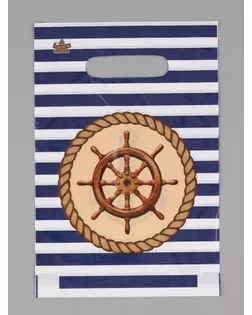 Пакет подарочный "Тельняшка"  30 х 20 см 30 мкм арт. СМЛ-282973-1-СМЛ0010980794