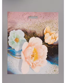 Пакет подарочный "Цветочный БИГ 20кг"  60 х 50 см 100 мкм арт. СМЛ-282500-1-СМЛ0010980848