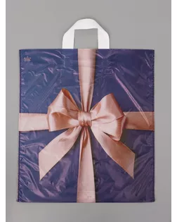 Пакет подарочный Бант Мокко 42 х 38 см 37 мкм арт. СМЛ-282514-1-СМЛ0010980884