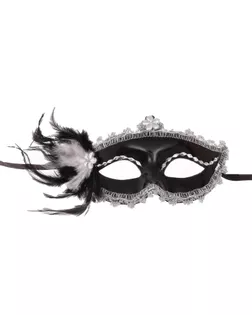 Карнавальная маска «Мгла», с перьями арт. СМЛ-104043-1-СМЛ0001102617