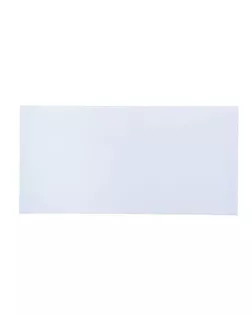 Конверт почтовый Е65 110х220 мм, чистый, без окна, клей, без внутренней запечатки, клапан-автомат, 80 г/м², в упаковке 1000 шт. арт. СМЛ-110212-1-СМЛ0001125387