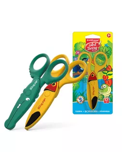 Ножницы детские пластиковые Artberry Wild Friends, режут только бумагу и картон, в блистере, МИКС арт. СМЛ-176757-1-СМЛ0001132514