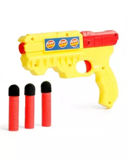 Пистолет «Бластер», стреляет мягкими пулями, цвета МИКС арт. СМЛ-41964-1-СМЛ0001172983