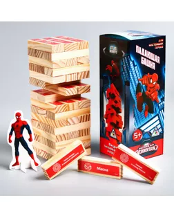 Игра Падающая башня "Для настоящих героев", Человек-паук арт. СМЛ-84691-1-СМЛ0001175667