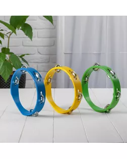 Игрушка музыкальная Бубен простой средний МИКС арт. СМЛ-42101-1-СМЛ0001205588