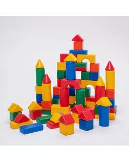 Строительный набор, 72 элемента 6 х 6 см арт. СМЛ-105033-1-СМЛ0001207028