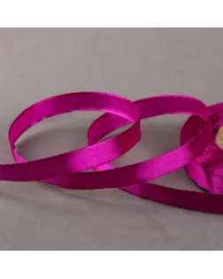 Лента атласная, 10 мм × 23 ± 1 м, цвет тёплый фиолетовый №34 арт. СМЛ-95706-1-СМЛ0001218157